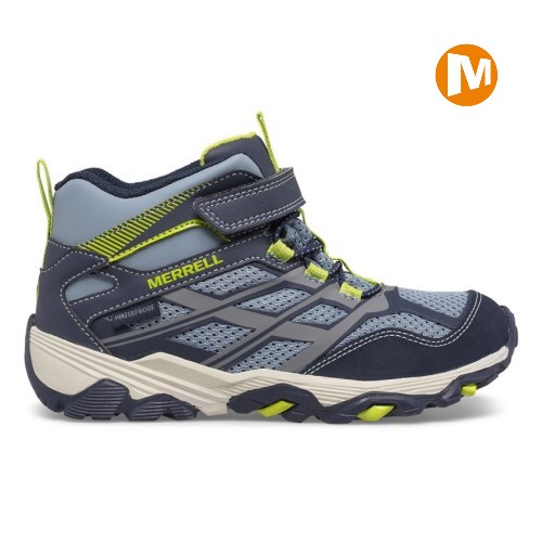 Dětské Zimní Boty Merrell Moab FST Mid A/C Waterproof Tmavě Blankyt (CZ. TEFXC)